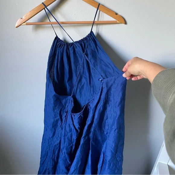 Banana Republic Blue 100% Cotton Chic Dress - Picture 4 of 7